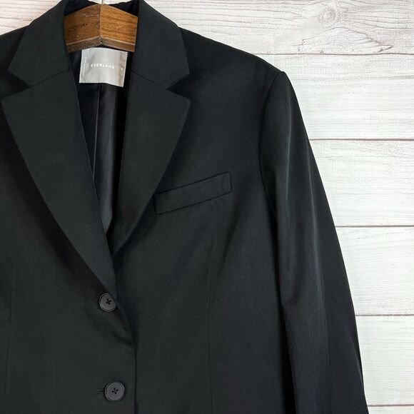 Everlane The Oversized Blazer in Buttersmooth, Black, 8, EUC - Picture 5 of 16